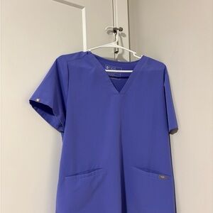 FIGS Women's purple/blue Scrub Top